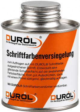 DUROL-Schriftfarbenversiegelung